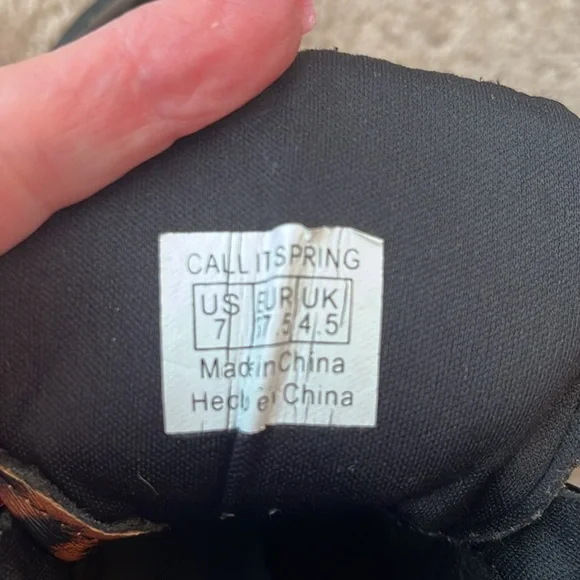 Leopard Shiny Faux Leather Boots - Picture 5 of 7